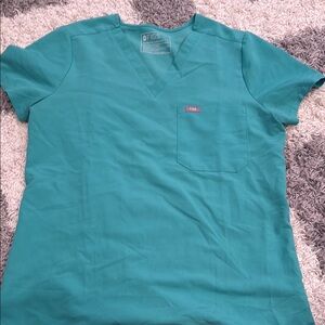 FIGS Teal Scrub Top